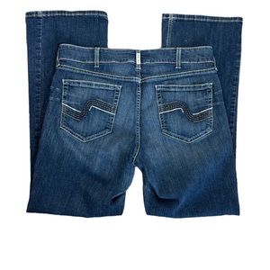 ARIAT R.E.A.L. Alexandra Denim Jeans Women's 34R Blue Boot Slight Stretch